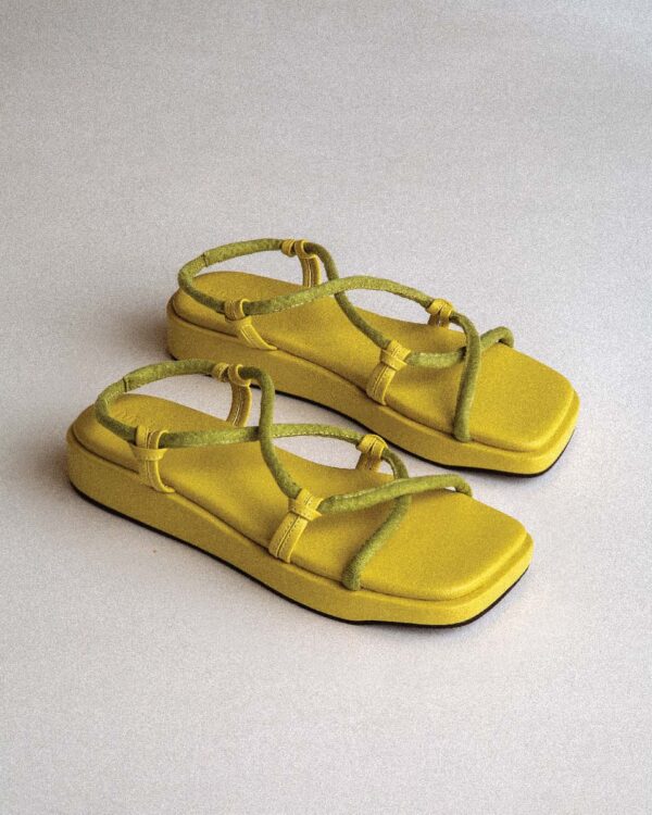 PRETZEL SANDAL MUSTARD - Image 2