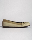 LINE FLATS CROCO IVORY