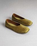 VELVET PUMPS OLIVE