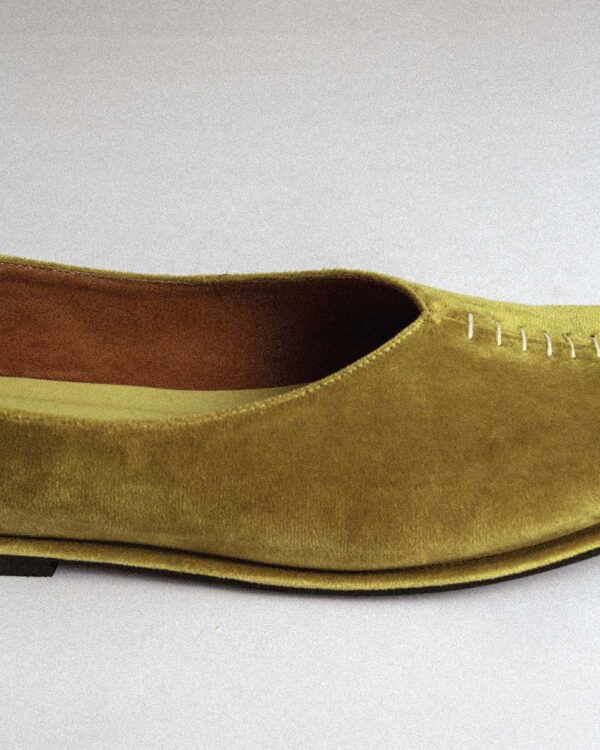 VELVET PUMPS OLIVE - Image 3